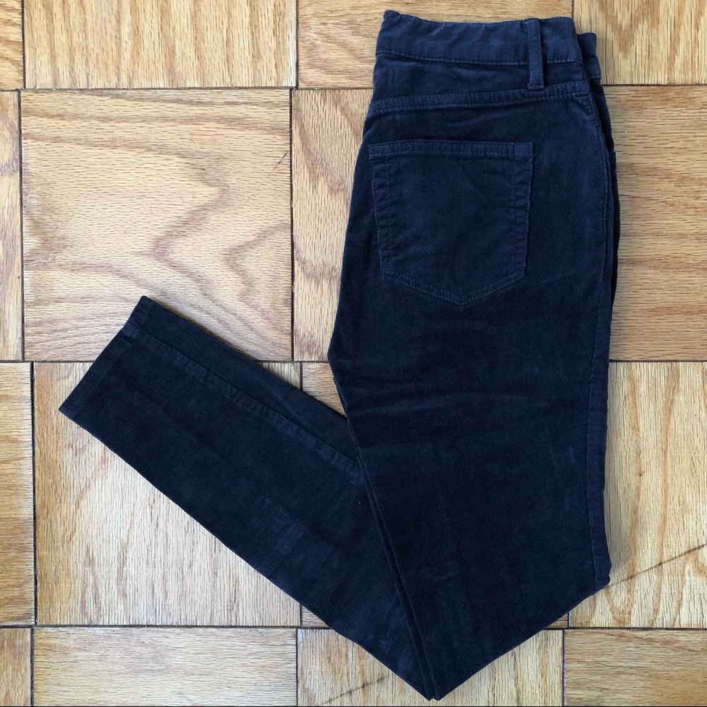 NWOT Loft Corduroy High-Waist Skinny Jeans in Gray